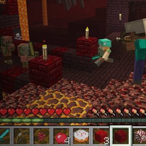 minecraft pocket edition with lava